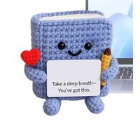 Crochet Émotionnel - en Tricot Mignonne et Drôle Inspirée du Livre Positif - Décoration de Bureau et de Chambre Adorable et Drôle en Crochet Collectible pour Maison Cadeau d'Anniversaire ou de