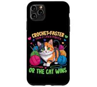 Crochet Faster Than A Laser Pointer OR The Cat Wins Carcasa para iPhone 11 Pro MAX