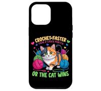Crochet Faster Than A Laser Pointer OR The Cat Wins Carcasa para iPhone 12 Pro MAX
