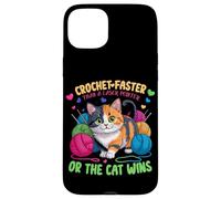Crochet Faster Than A Laser Pointer OR The Cat Wins Carcasa para iPhone 15 Plus