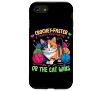 Crochet Faster Than A Laser Pointer OR The Cat Wins Carcasa para iPhone SE (2020) / 7/8