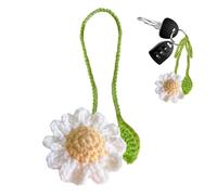 Crochet Flower Bud Markmar, hecho de cepillo de cepillo de brote de flores, este elegante regalo es un amigo, maestro, marco de cocina, vista estampado hecho a mano Germined Germined Flower Bookmark -