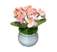 Crochet Flowers Cute Potted Flower, Gift for Birthday, Teachers Day, Graduation, Annivers