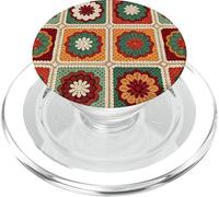 Crochet Granny Square Patrón de otoño otoño PopSockets PopGrip para MagSafe