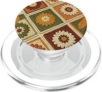 Crochet Granny Square Patrón de otoño otoño PopSockets PopGrip para MagSafe
