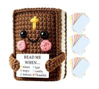 Crochet hecho a mano positivo -Graduation Fresco Fe Crochet |Graduation B́ible Fresh Faith Çrochet, con 18 tarjetas de oración Baptism Confirmación Hijo Mujeres Hombres Para Mamá Papá