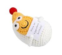 Crochet Hecho a Mano, Regalo de Apoyo Emocional con Tarjeta, Huevo Hecho a Mano Inspirador, del estrés, muñeca de Ganchillo para Hombres y Mujeres Amantes