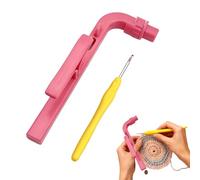 Crochet Hook, Knitting Accessories with Soft Grip Handle, Faster Knitting Yarn Holder Tools with Smooth Design, Craft Supply for Beginners Professionals Knitters, Relaxation Art Class