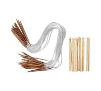 Crochet Hook Set Bamboo Circular Knitting Needles 18 Pcs Ergonomic Lightweight Smooth Knitting Kit for Beginners Professionals Men Women Kids Craft Lovers