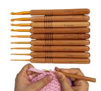Crochet Hooks - 9X Ergonómicos Agujas de Crocheting Agujas, Crochet Needls Weave Yarn Kits para Sudadores, Sombreros, Escarves, Blankets