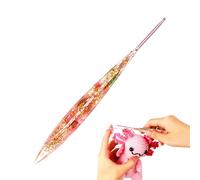 Crochet Hooks | Ergonomic Crochet Needle With Floral Resin Grips | Non-slip Knitting Craft Supplies For Beginners Women Adults Scarves Dolls Blankets Sweaters Hats Home Travel