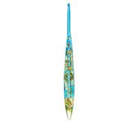 Crochet Hooks | Ergonomic Crochet Needle With Floral Resin Grips | Non-slip Knitting Craft Supplies For Beginners Women Adults Scarves Dolls Blankets Sweaters Hats Home Travel