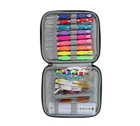 Crochet Hooks Set Soft Comfortable Handle Multi Sizes Aluminum Crochet Needle for Knitting Blankets Hats DIY Crafts 1 Set 13.7cm 8 Crochet 9 Colorful Crochet