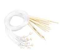 Crochet Hooks Tunisian Crochet Needle Extended Carpet Weaving Tools with Bamboo Beads for Handicraft Lovers Crafting Carpets Sofa Cushions