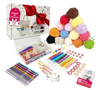 Crochet Kit Completo para Principiantes y Expertos | Kit Crochet, Amigurumi Kit, Kit Ganchillo, Kit para Tejer, Kit Crochet Principiantes, 72 Piezas con Guía en Español, Kit Amigurumi Principiantes