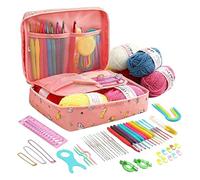 Crochet Kit for Beginners 15x22x6cm | Handmade Crafting Set - Craft Knitting Kit - for Adults Art Teachers Classroom Projects Holiday DIY Enthusiasts Stocking Stuffer Group Activity Family Gatherings