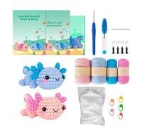 Crochet Kit para principiantes, ojos, relleno, ganchillo, kit de inicio de crochet con video paso a paso para adultos kits de crochet para niños