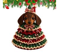 Crochet Kit with Yarn Hook - Cute Christmas Tree Animal Knitting Decor