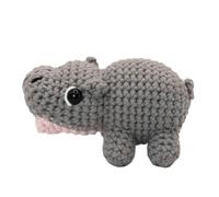 Crochet | Llavero de bolsillo para niños de ganchillo,Llavero relleno hecho a mano para decoración - Para bolso de coche mochila hombres mujeres niños, Gran Moo Deng, Siehe Beschreibung