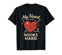 Crochet Love Yarn Humor Fibra Arte Regalo Hecho a Mano Vida Camiseta