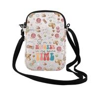 Crochet Lover Gift Crocheters Gift I'm a Hooker in My Spare Time - Bolsa cruzada con cremallera, regalo para mamá y abuela, Tiempo libre Cr Reino Unido, 0 unidades