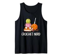 Crochet Nerd Funny Grandma Mom Crochet Yarn Lover Camiseta sin Mangas
