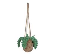 Crochet Plant Air Freshener for, Fragrance Oil Diffuser & Cute Scented Pendant, Decorative Feature, Rear View Mirror Decoration Freshener for Interior Travel Daily Use