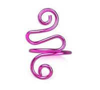 Crochet Tension Ring Adjustable Bendable Yarn Control Ring for Knitting Crocheting DIY Handmade Craft Alloy Material 1PCS (Red)