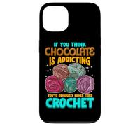 Crochet Theme Design Meme for Crochet Lovers Carcasa para iPhone 13