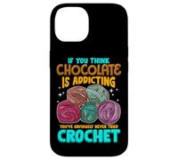 Crochet Theme Design Meme for Crochet Lovers Carcasa para iPhone 14