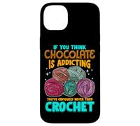 Crochet Theme Design Meme for Crochet Lovers Carcasa para iPhone 14 Plus