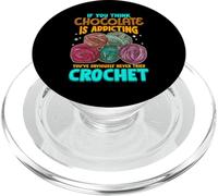 Crochet Theme Design Meme for Crochet Lovers PopSockets PopGrip para MagSafe