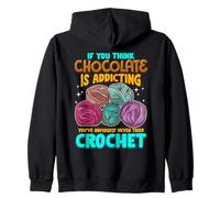 Crochet Theme Design Meme for Crochet Lovers Sudadera con Capucha