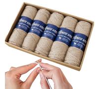 Crochet Thread, Lightweight Wool, Alpaca Fiber Blend 12.99x10.24x2.36 inches, Soft Knit Material, Breathable Craft Yarn, Smooth Texture for Needlework, Comfortable Weaving Supply