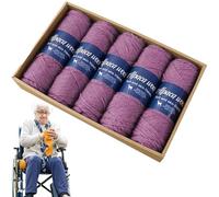 Crochet Thread, Lightweight Wool, Alpaca Fiber Blend 12.99x10.24x2.36 inches, Soft Knit Material, Breathable Craft Yarn, Smooth Texture for Needlework, Comfortable Weaving Supply