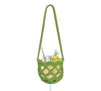 Crochet Wine Glass Purse with Strap, Hands-Free Knitted Cup Holder Sleeve