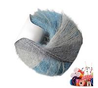 Crochet Yarn - 5.91x5.91in Crocheting Yarn | 2 Wool Acrylic Blend Gradient Crafts Cord | 100g Long Pile Yarns for Enthusiasts Hobbists Quilting Projects Fabric Repair Scarf Making Art