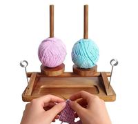 Crochet Yarn Holder,Effortless Double Spindle Rotating Organizer | Quick Installation Crochet Holder | For Women Beginner Knitting Lover Crocheter Sewing Craft