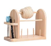 Crochet Yarn Holder, Wooden Yarn Organizer Stand For Knitting, Handy Crocheting Yarns Rack For Women, Men And Enthusiasts, Perfect For Crafting, 11.02x5.51x8.66 Inches