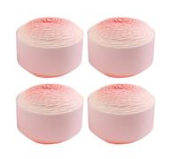 Crochet Yarn Set, 4 Pieces Gradient Cotton Polyester Thread 17x10x10cm, Soft Yarn for Quilting, Embroidery, Scarf Making, Fabric Repair, DIY Art, Hobby Projects