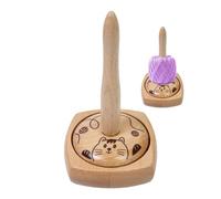 Crochet Yarn Spinner, Wooden Yarn Spool Spinner, Yarn Dispenser Holder, Rotating Yarn Spinner, Knitting Yarn Holder, Portable Yarn Holder, Smooth Yarn Dispenser, Crocheting Yarn Spinner, Yarn Ball