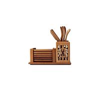 Croci Accesorios de té de bambú con Conchas