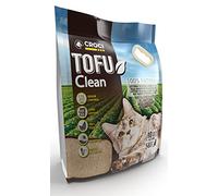 Croci Arenero Tofu Clean 10L - Arenero para gatos aglomerante, biodegradable se lanza en el inodoro, 100% vegetal, arena antiolor de larga duración