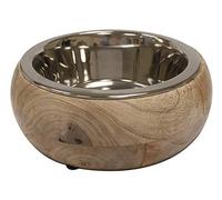 Croci Bowl Wood/Steel Gryfino 370Ml 247 g