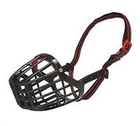 Croci Bozal para Perro, Bozal para Perro Regulable, Cesta de Plástico para la Cara contra Mordeduras, Antiladridos, 65 cm