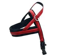 Croci C5080588 Mylord Arnés Sueco de Cuero Sintético, Rojo, 30-50 cm x 25 mm