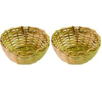 Croci Canaries Nest Bambú con Ganchos, 10 cm (Paquete de 2)