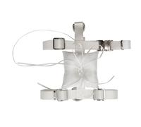 Croci Ceremony - Arnés para Perros para Anillos de Boda, arnés en H con cojín para alianzas, Ajustable, Talla L (50-78 cm)