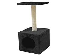 CROCI Hamburgo Gato rascador, 30 x 30 x 60 cm, Negro