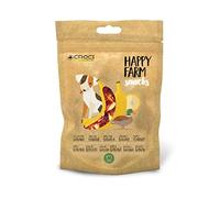 Croci Happy Farm - Premio masticativo para Perros, Snack Natural para Perros, con Verduras, Pato y plátano, 80 g